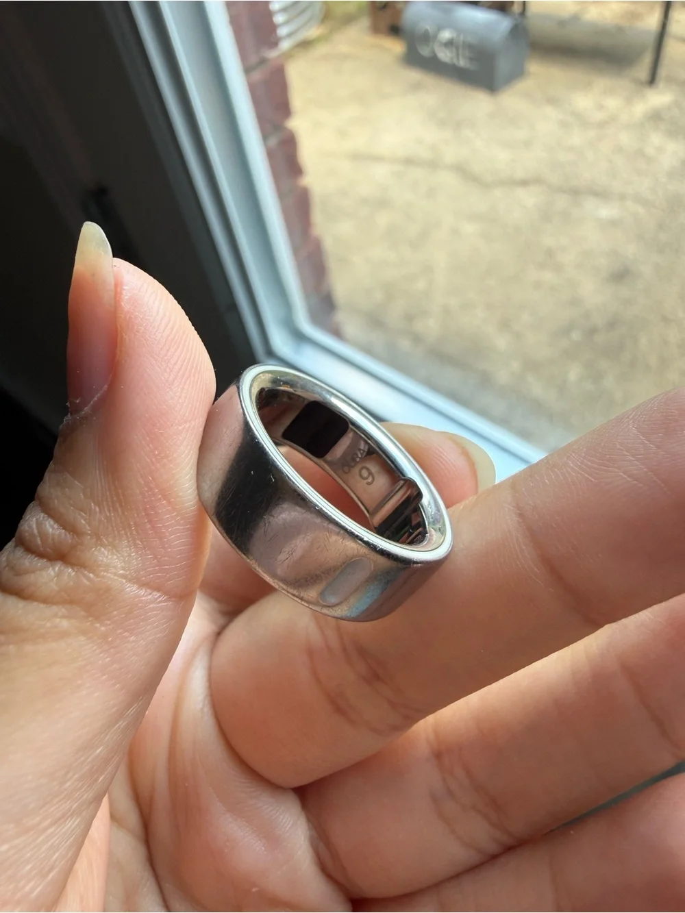 Silver Oura Ring Gen 4 size 9